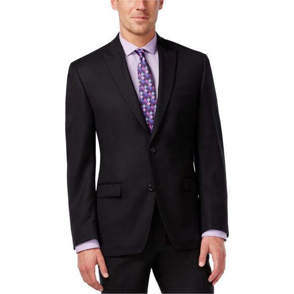 Shaquille O'neal Mens Texture Two Button Blazer Jacket NWT